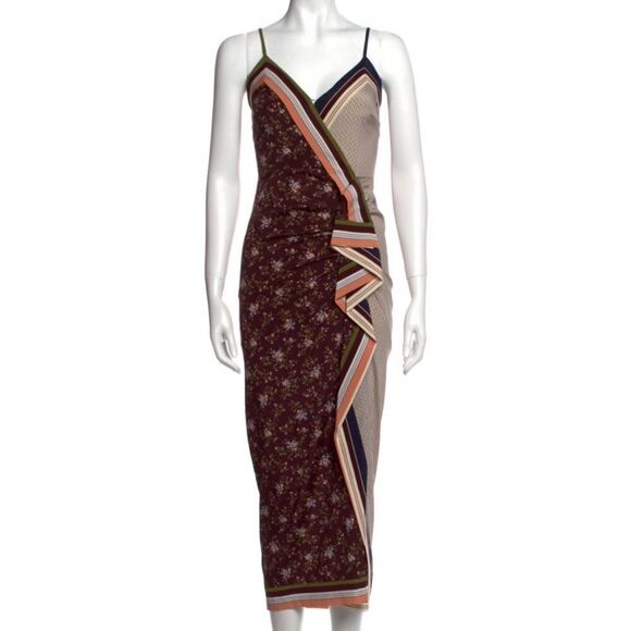 Veronica Beard Silk Midi Dress